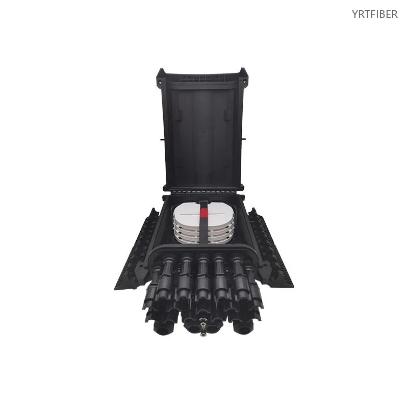 16-Core Horizontal Fiber Optic Splice Closure – IP68 Waterproof for Aerial, Duct & Underground