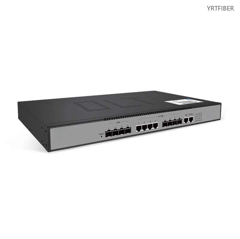 4-Port EPON OLT (Black) with CATV Overlay and Integrated WiFi Access