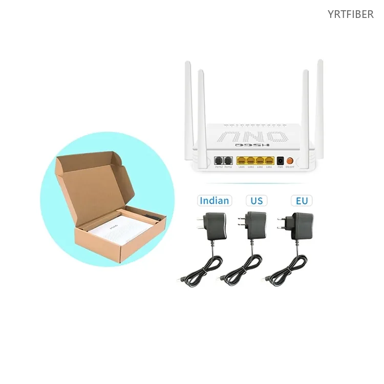 4GE + 2POTS + USB + AC1200 Dual-Band WiFi xPON ONU – One Box for Broadband, VoIP, and Wi-Fi 5