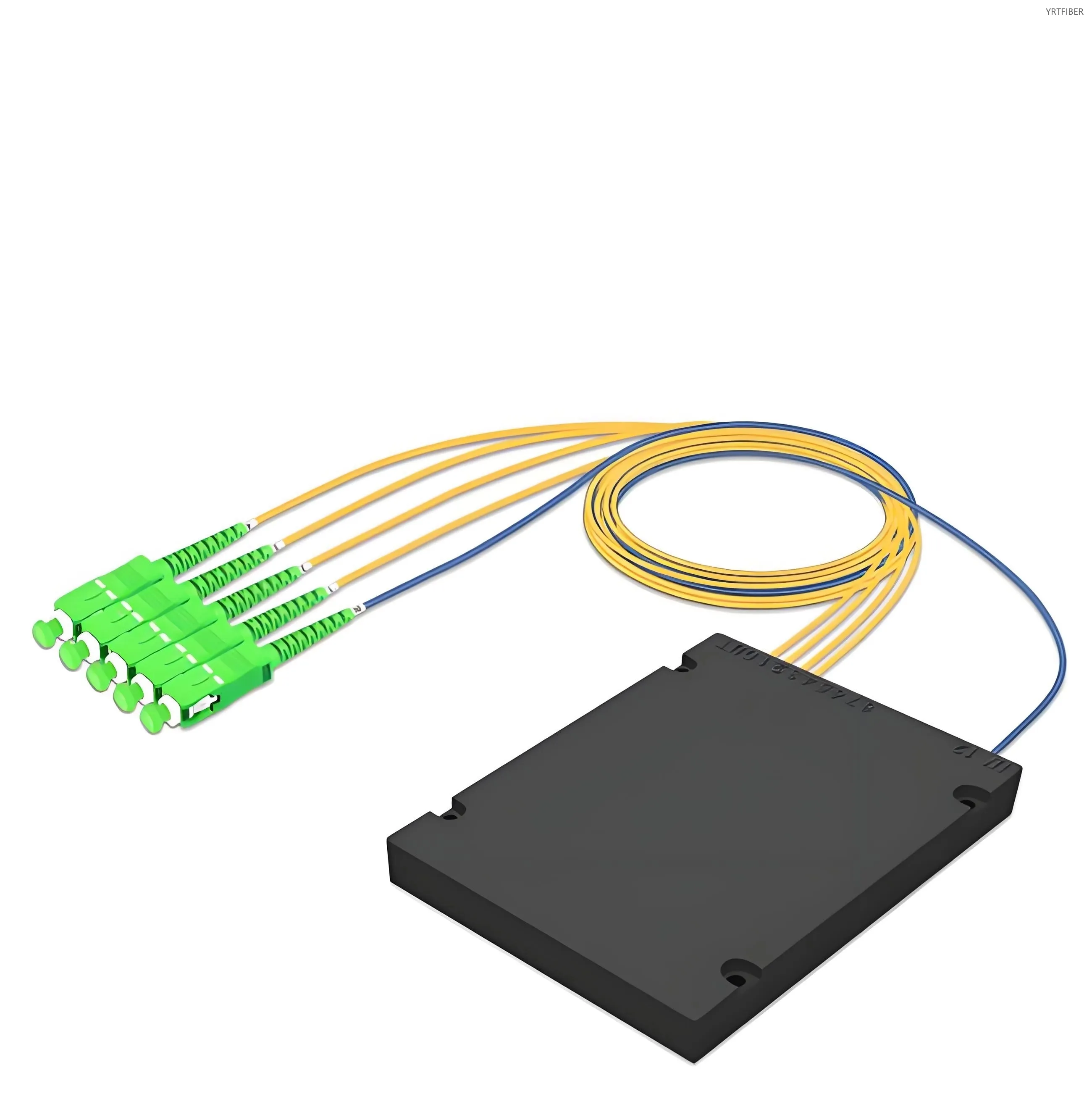 1×8 PLC Fiber Splitter – ABS Enclosure, Singlemode, SC/APC Default with Custom Options