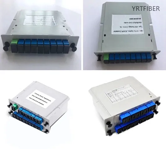 Plug‑in Cassette PLC Splitter ABS Box Singlemode G652D/G657A Custom Ports