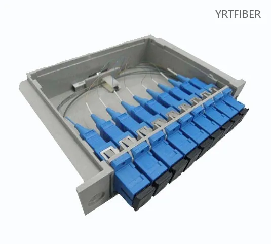 Plug‑in Cassette PLC Splitter ABS Box Singlemode G652D/G657A Custom Ports