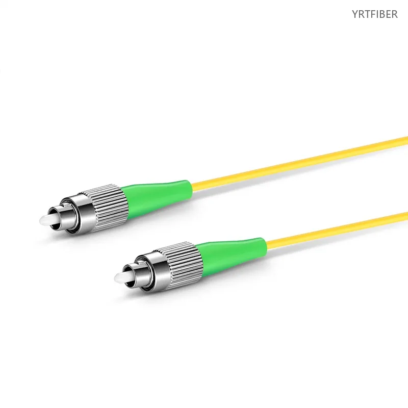 FC-FC APC Simplex Single-Mode Fiber Patch Cord – OS2, G.657.A1, OFNR