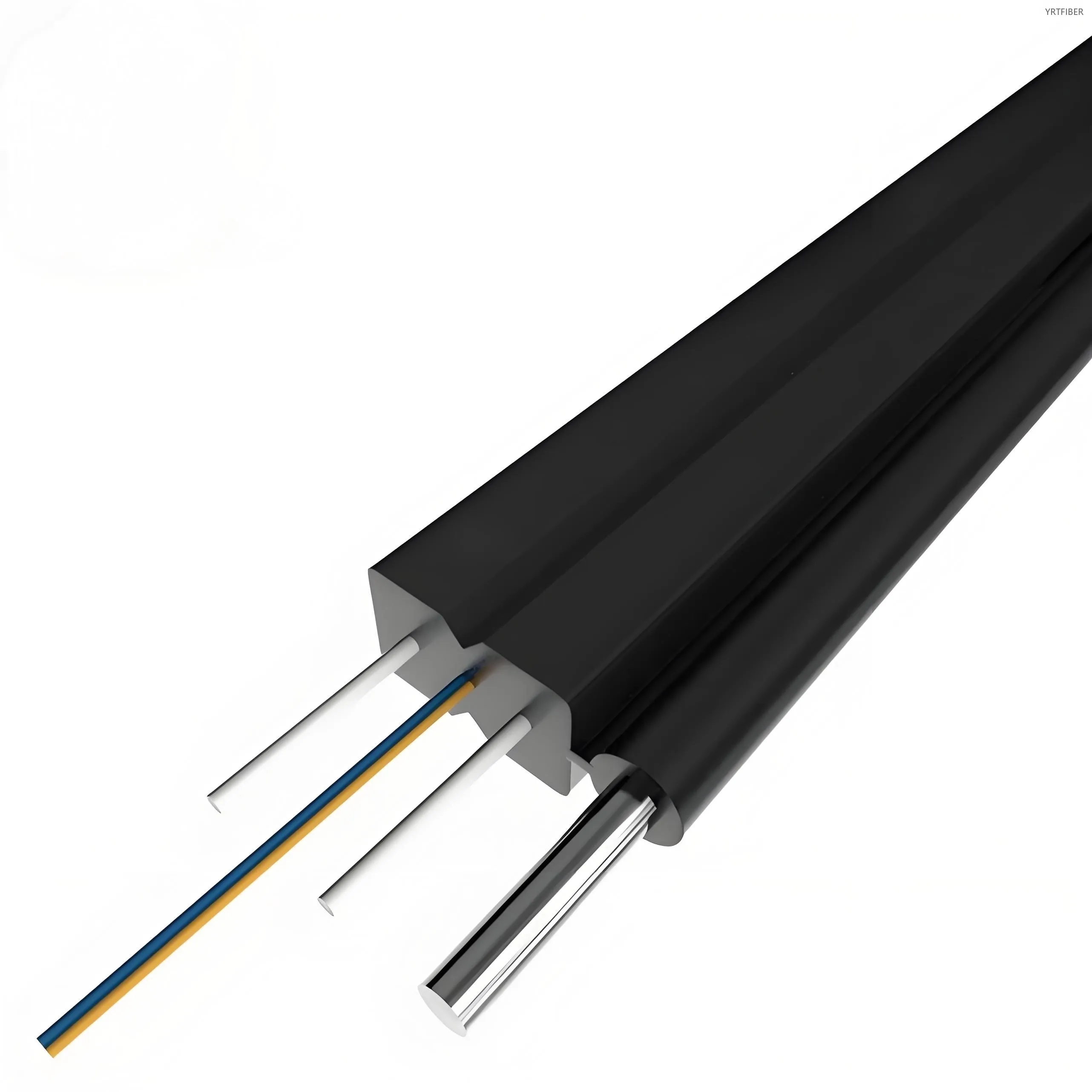 GJYXFCH FTTH Drop Fiber Cable with G652/G657 Fiber and FRP or Steel Reinforcement