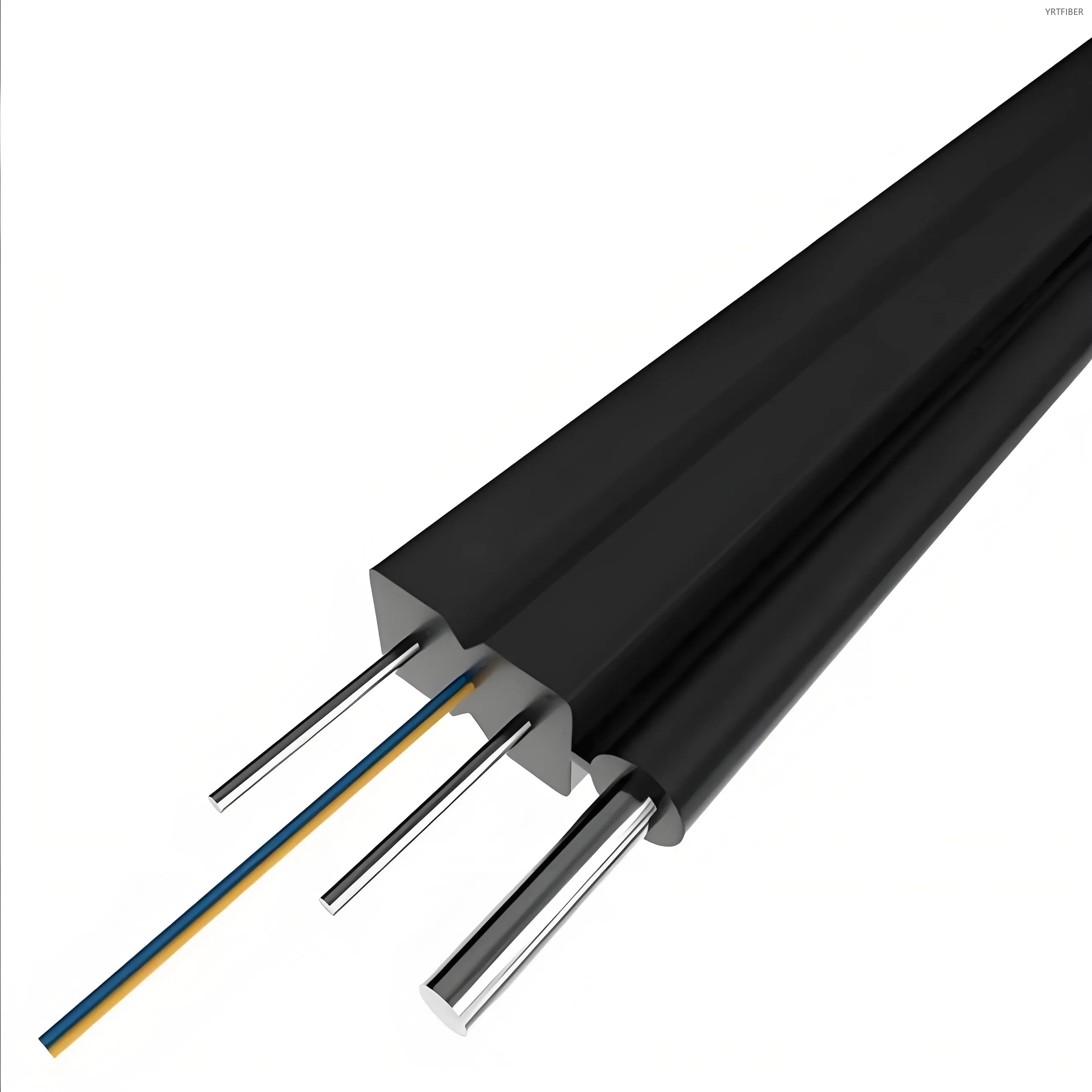 GJYXFCH FTTH Drop Fiber Cable with G652/G657 Fiber and FRP or Steel Reinforcement