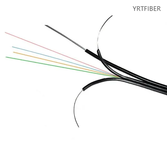 GJYXCH Self-Supporting FTTH Drop Cable – Steel Wire Strength Member, 1/2/4 Core, G652D/G657A