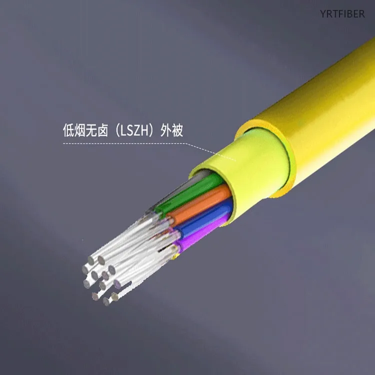 GJFJV Indoor Fiber Optic Cable – Tight-Buffered, Aramid Yarn, LSZH/PVC Jacket