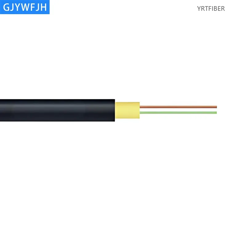 GJYWFJH Indoor/Outdoor Armored Fiber Optic Cable – Tight-Buffered, Aramid Yarn Strength