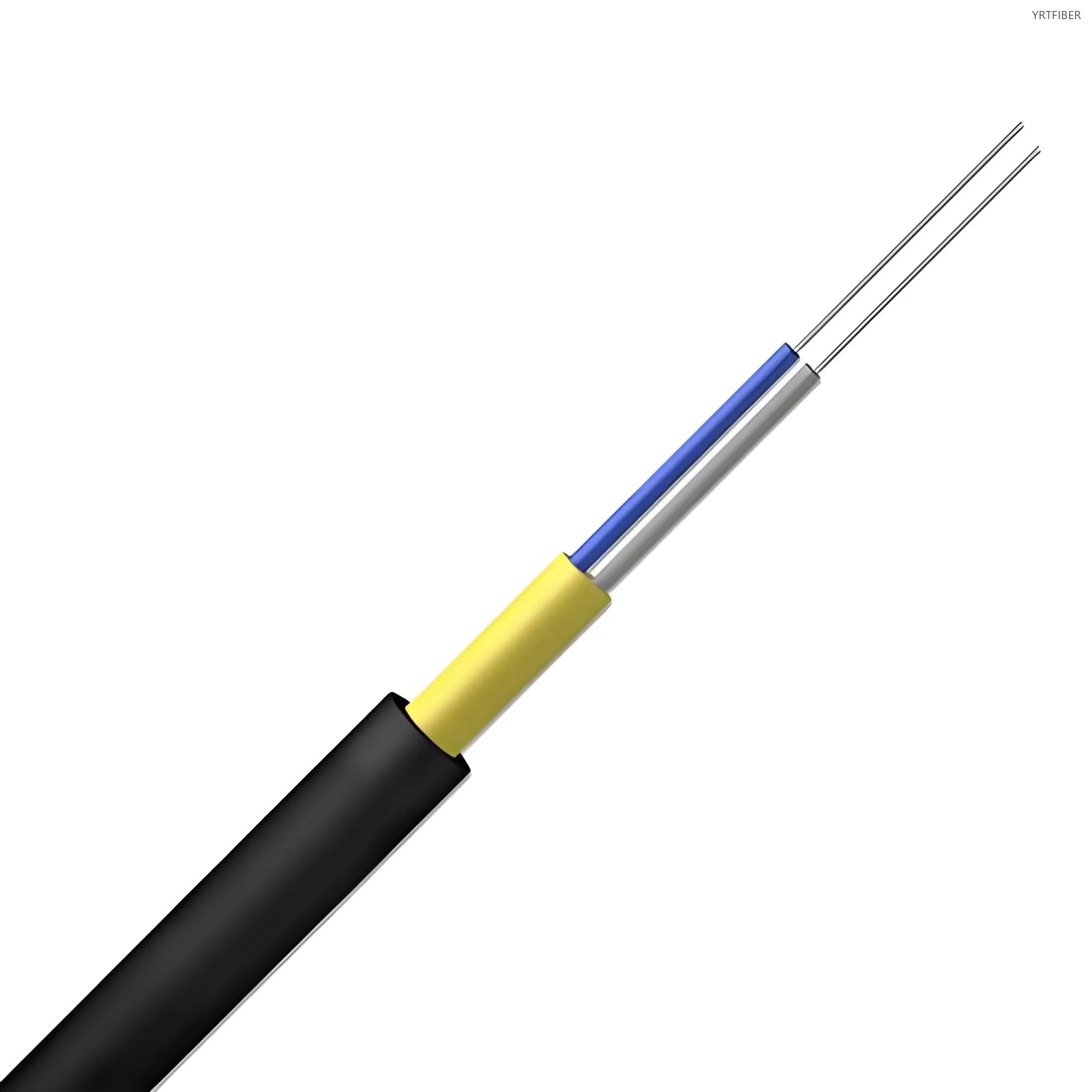 GJYWFJH Indoor/Outdoor Armored Fiber Optic Cable – Tight-Buffered, Aramid Yarn Strength