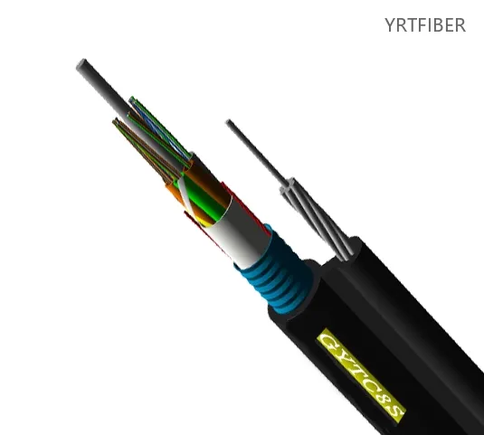 GYTC8S Self-Supporting Figure-8 Aerial Fiber Optic Cable – Steel Messenger, Stranded Loose Tube