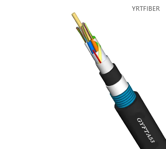 GYFTA53 Direct Burial Armored Fiber Optic Cable with FRP Strength Member