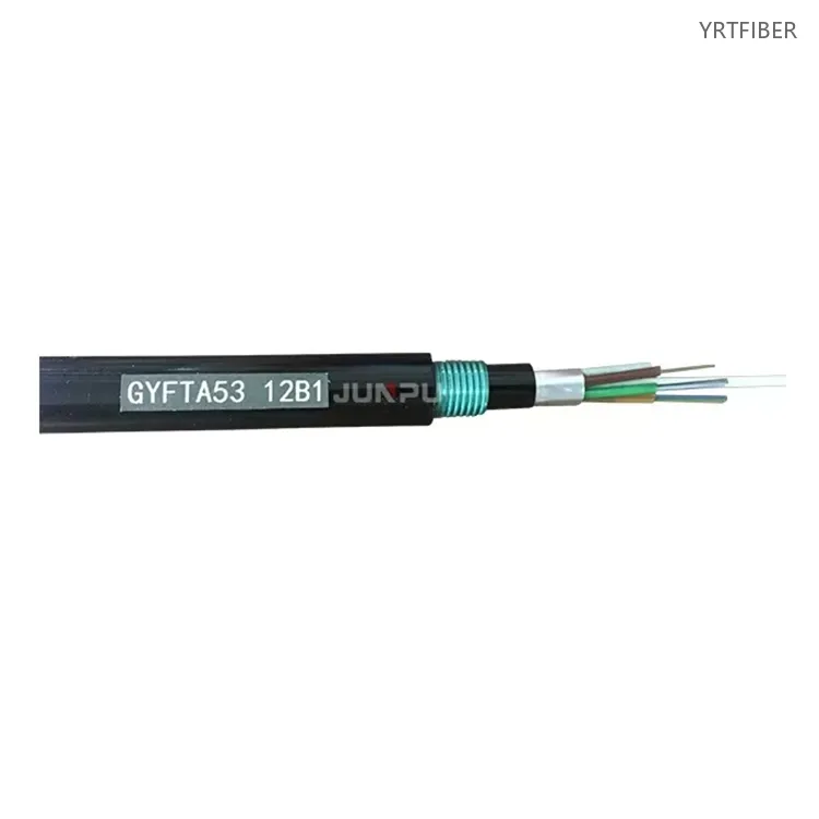 GYFTA53 Direct Burial Armored Fiber Optic Cable with FRP Strength Member