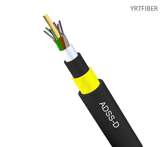 ADSS-D Fiber Optic Cable | Double Jacket  | 2–288 Cores | G.652D/G.655 | Outdoor Aerial Self-Supporting