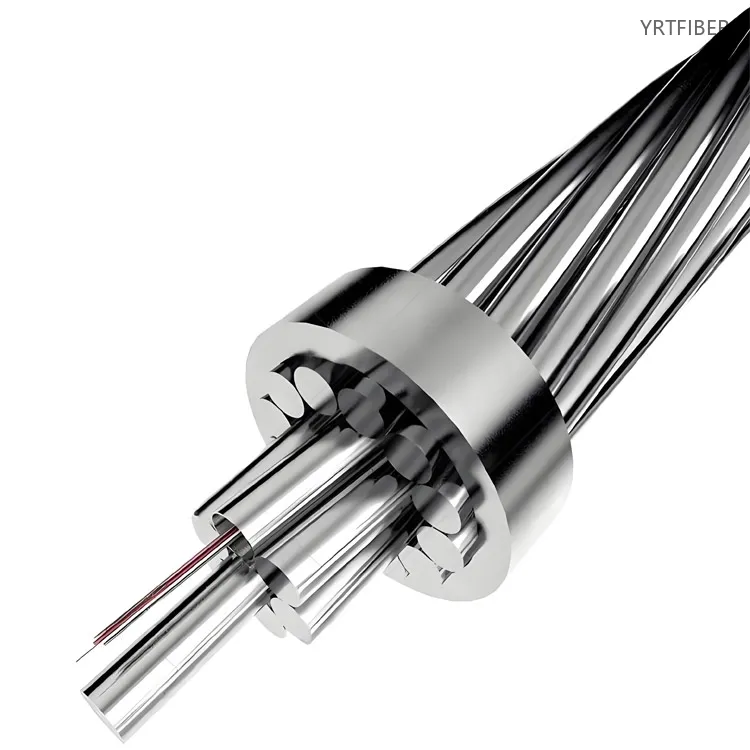 OPGW Cable with Central Stainless Steel Tube – EMI Shielded Overhead Fiber