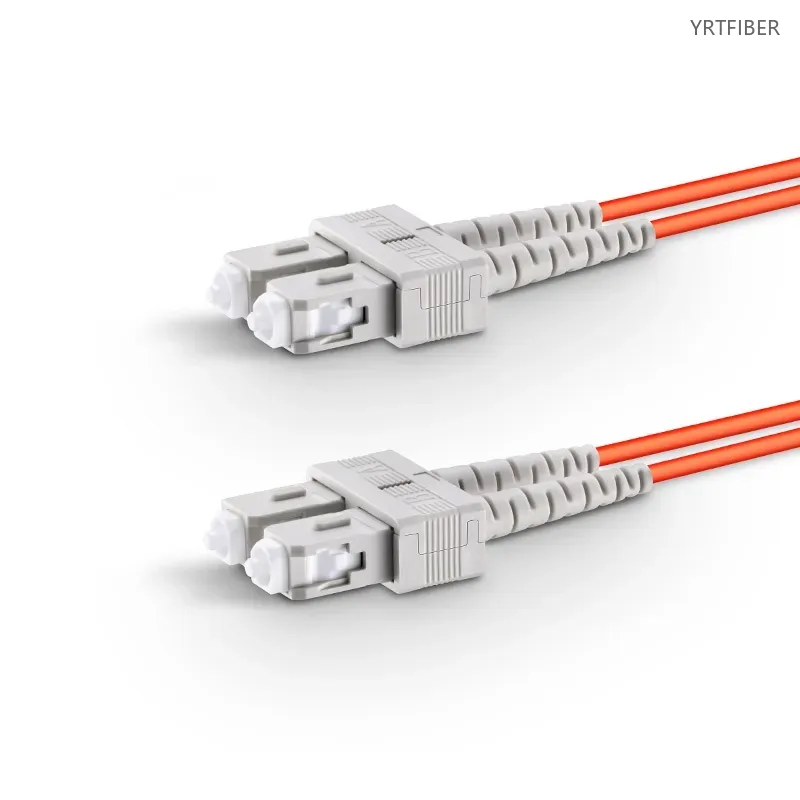 OM2 Simplex/Duplex Multimode Fiber Patch Cord – 50/125µm, 1G/10G, LC/SC/FC/ST