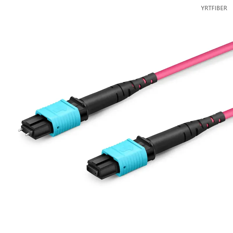 MPO-MPO Multimode Fiber Patch Cord – 8/12/16/24 Core, 40G/100G/200G/400G