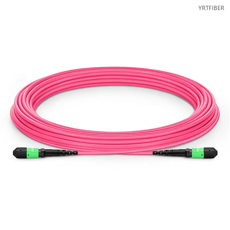 MPO-MPO Multimode Fiber Patch Cord – 8/12/16/24 Core, 40G/100G/200G/400G