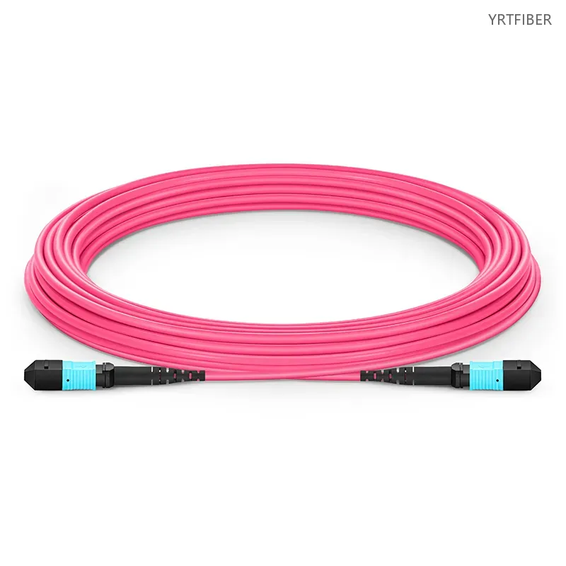MPO-MPO Multimode Fiber Patch Cord – 8/12/16/24 Core, 40G/100G/200G/400G