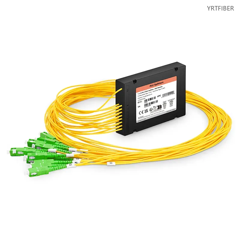 1x16 PLC Fiber Splitter in ABS Enclosure with SC/APC Connectors – Singlemode G652D/G657A