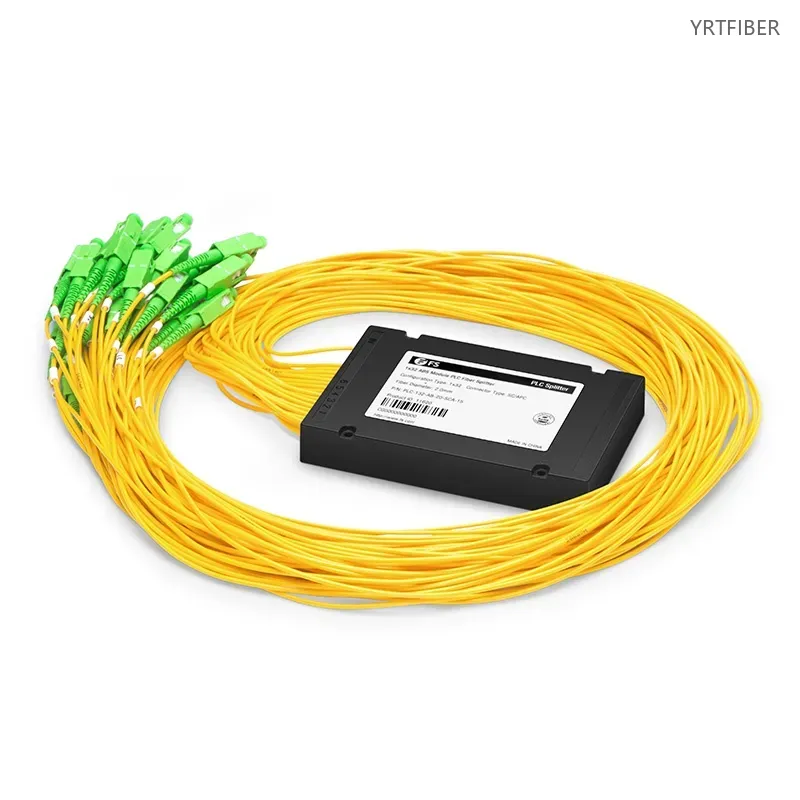 1×32 PLC Fiber Splitter – ABS Enclosure, Singlemode G652D/G657A, SC/APC Default with Custom Options