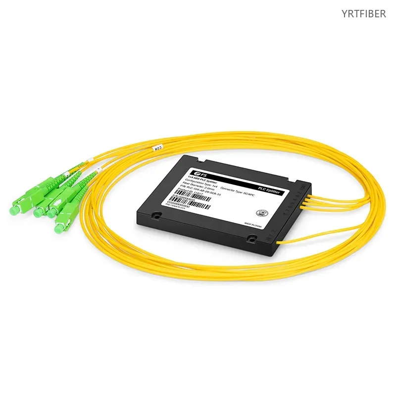Custom 1x4 ABS Fiber Splitter - SC/LC/FC/ST Connectors (UPC/APC)