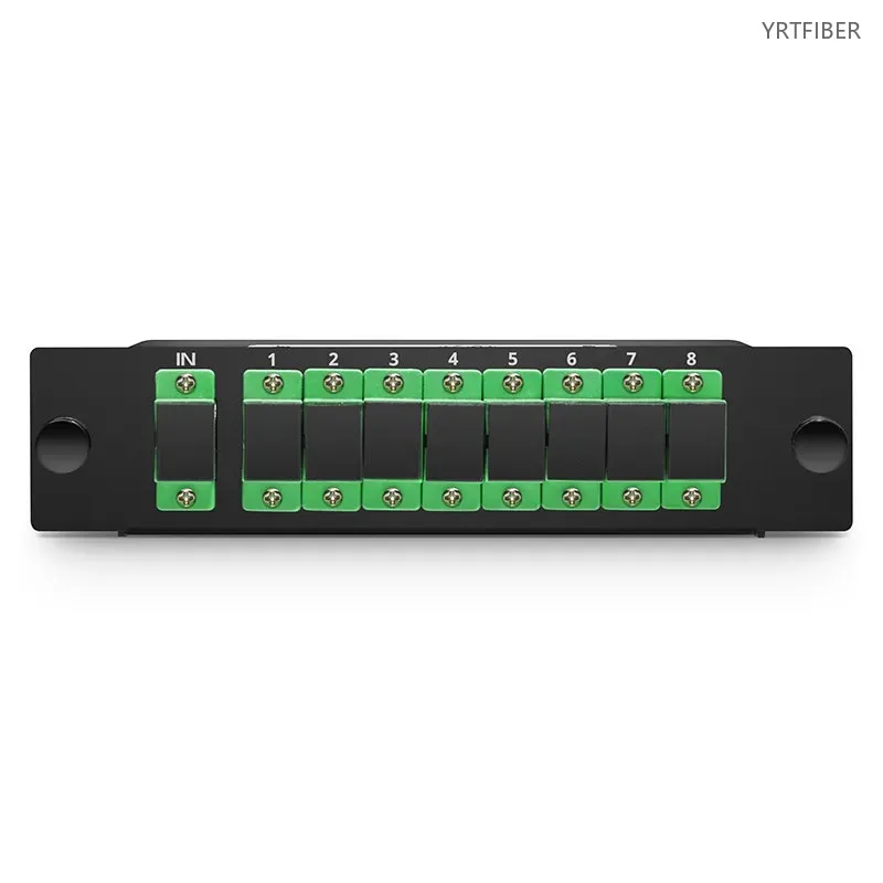 1x8 PLC Optical Splitter – LGX Module, Singlemode G652D/G657A, SC/APC or Custom Options
