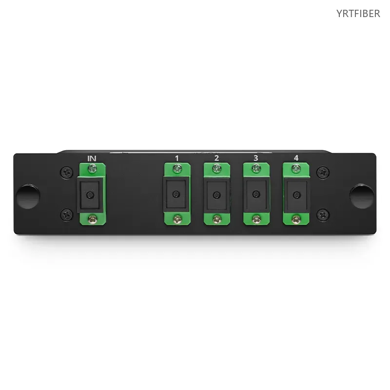 1×4 PLC Fiber Optic Splitter – LGX Cassette, Singlemode G652D/G657A, SC/APC