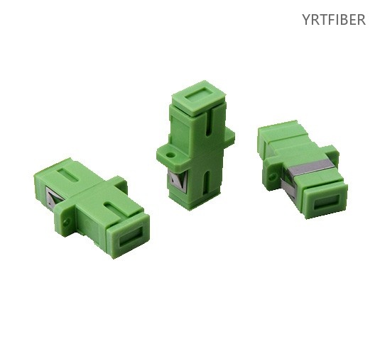 SC-SC Duplex Flange Fiber Optic Adapter – High-Precision Zirconia Sleeve for Singlemode & Multimode Networks
