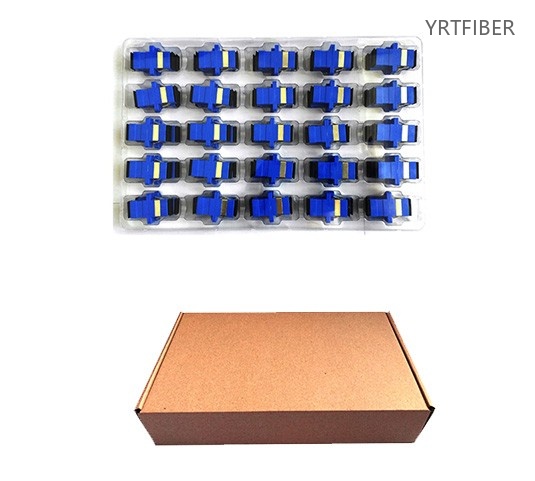 SC-SC Duplex Flange Fiber Optic Adapter – High-Precision Zirconia Sleeve for Singlemode & Multimode Networks(Image1)