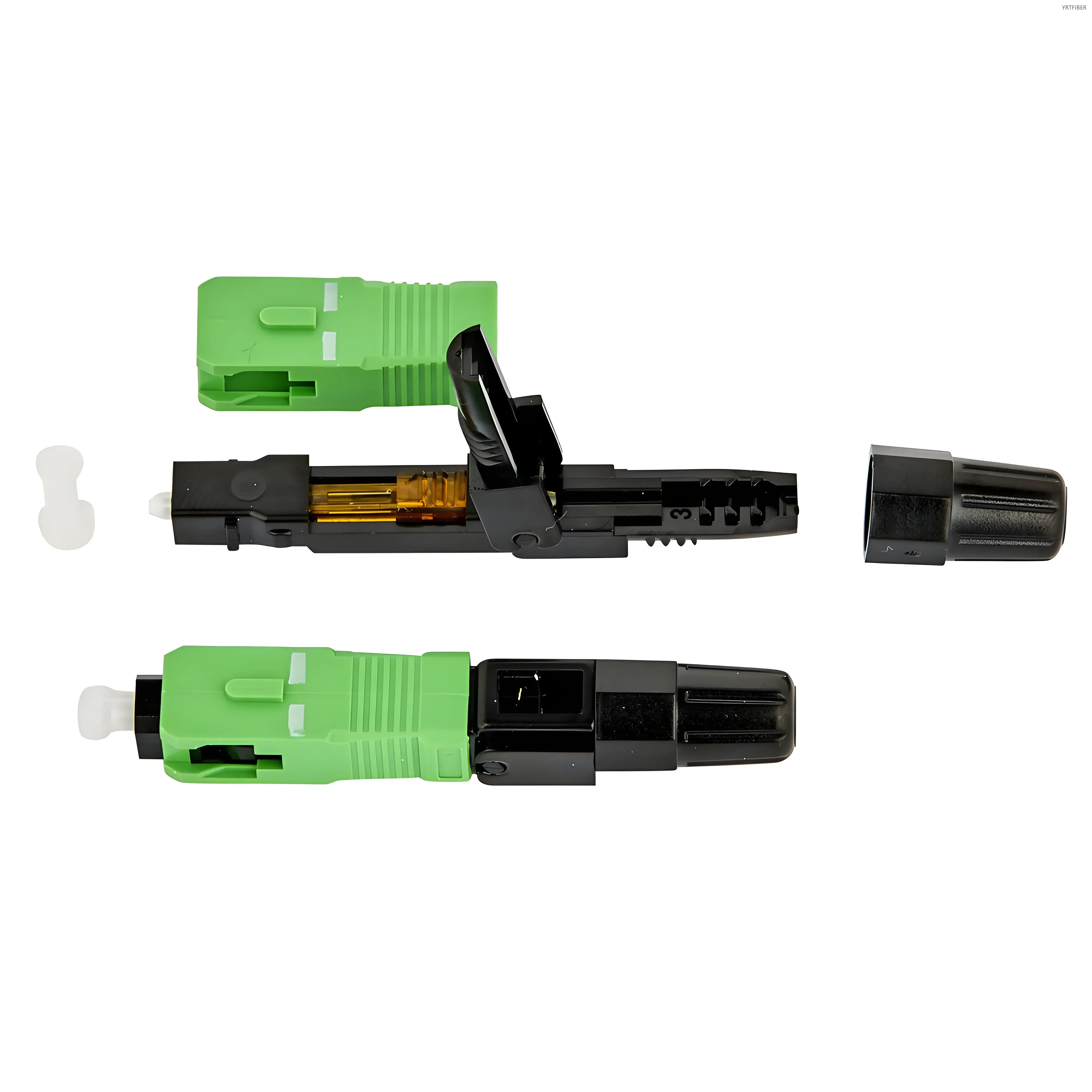 SC/APC Fiber Fast Connector | No Fusion Splicing, Tool-Free Termination