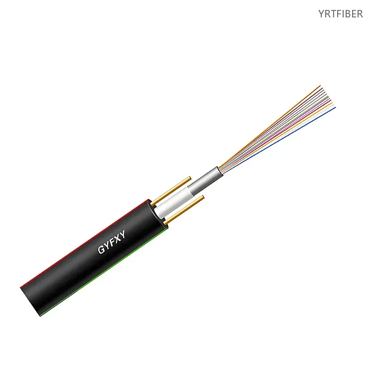 GYFBY/GYFXY Elliptical Flat Fiber Optic Cable – FRP Strength Members, PE Sheath