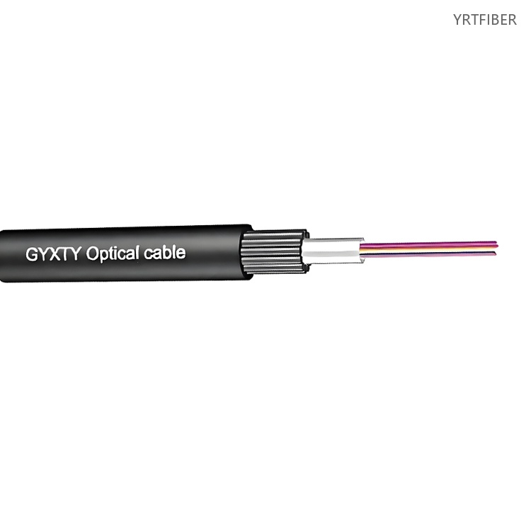 Cable de fibra óptica sin blindaje GYXTY | Tubo suelto central | G.652D / G.655 | Cable ligero para exteriores