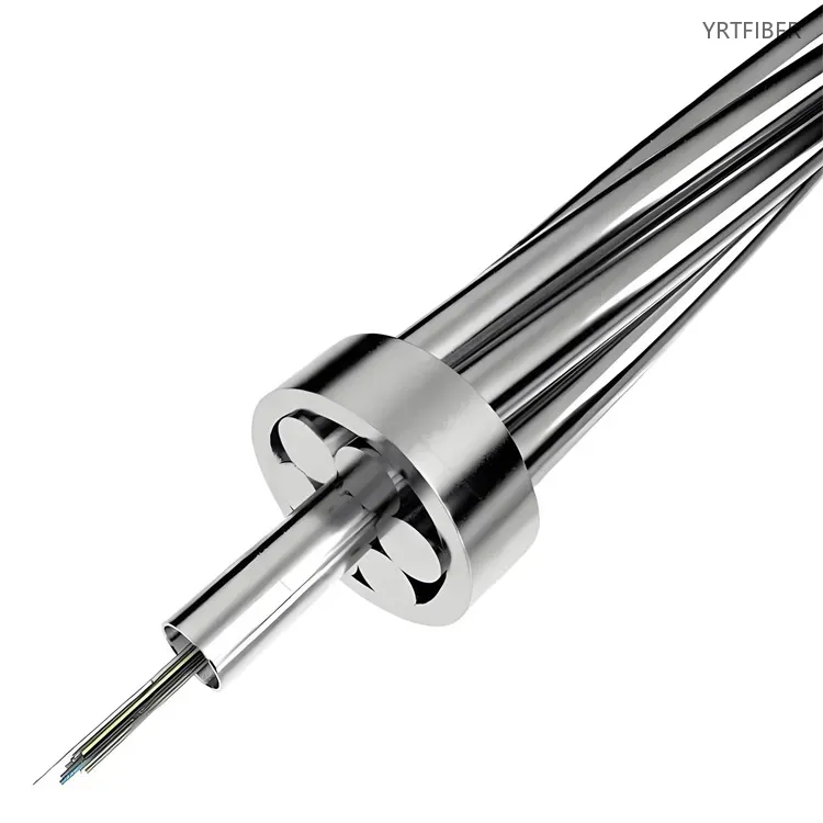 OPGW Central Stainless Tube Fiber Cable 12-144 Cores