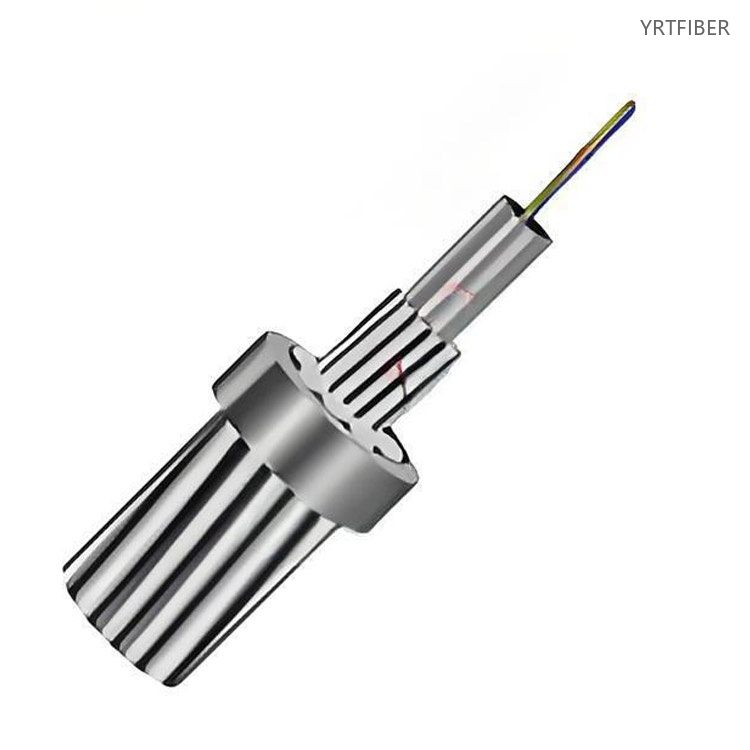 OPGW Fiber Cable with Aluminum-Covered Central Stainless Steel Tube – Power Grid