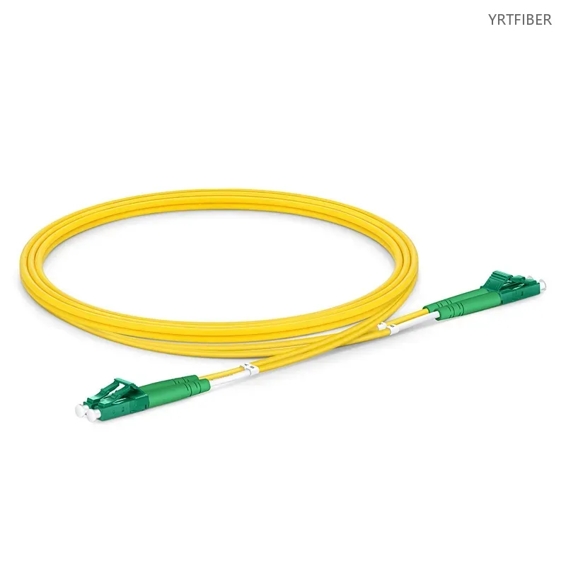 LC-LC APC Simplex/Duplex Single Mode (OS2) Fiber Patch Cord – G.657.A1, 2.0mm, Riser (OFNR)