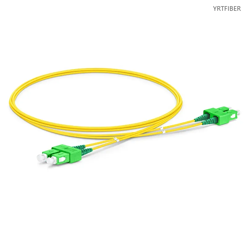 SC-SC APC Simplex/Duplex Single Mode (OS2) Fiber Patch Cord – G.657.A1, 2.0mm, Riser (OFNR)