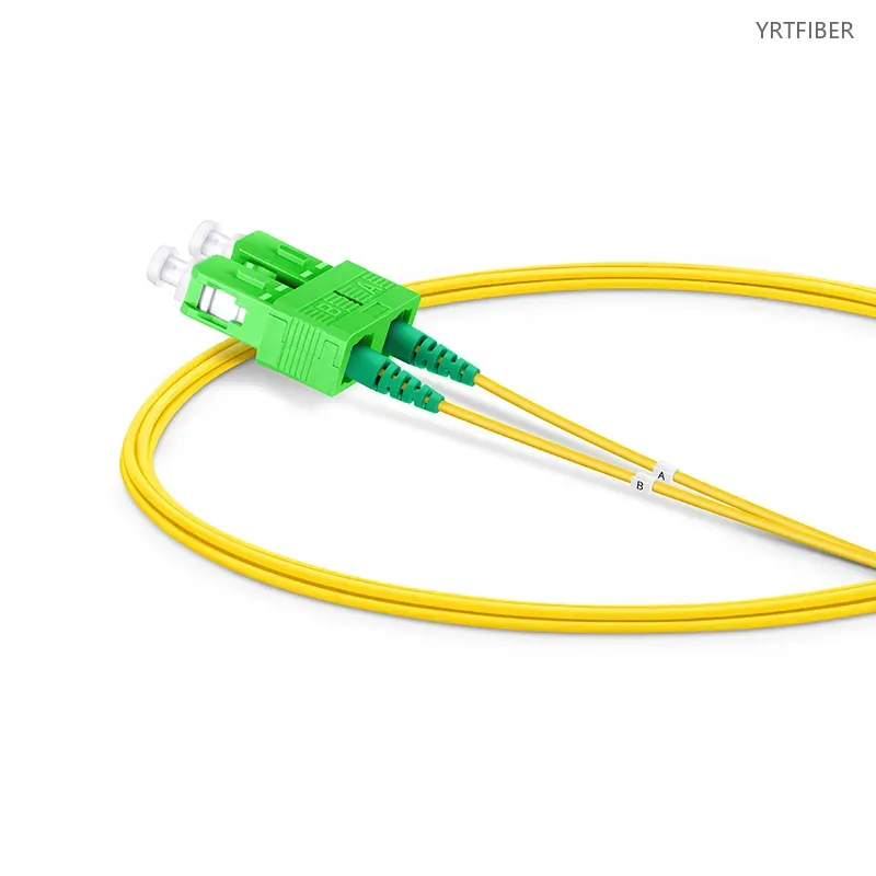 SC-SC APC Simplex/Duplex Single Mode (OS2) Fiber Patch Cord – G.657.A1, 2.0mm, Riser (OFNR)