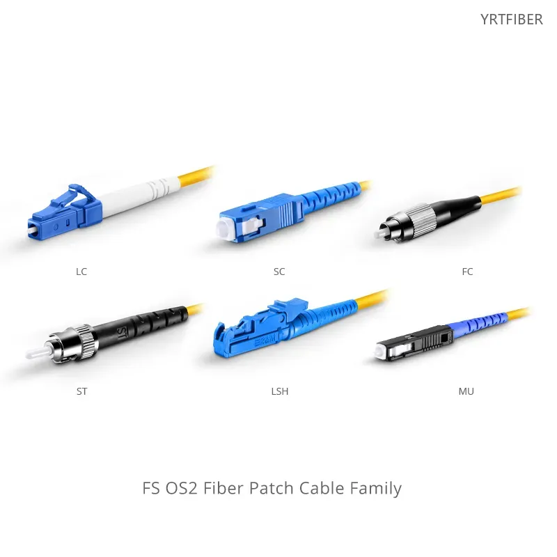 FC-FC UPC Fiber Patch Cable – Simplex OS2 or Duplex OM4, 2.0mm Riser-Rated Jacket