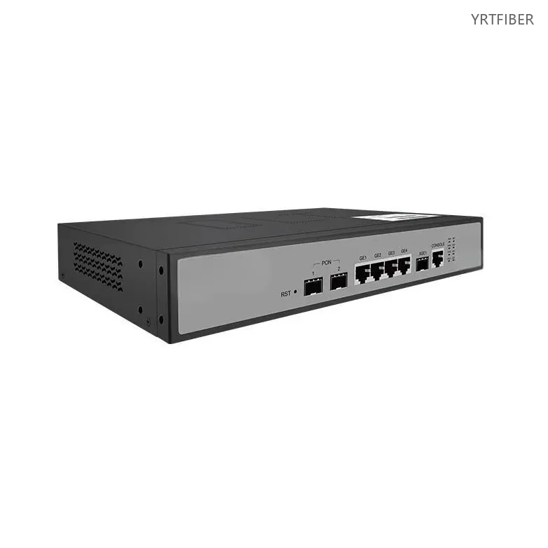 2-Port GPON OLT – Supports 256 ONUs with 2.5Gbps Downstream per Port, 10G SFP+ Uplink, 1U Rackmount