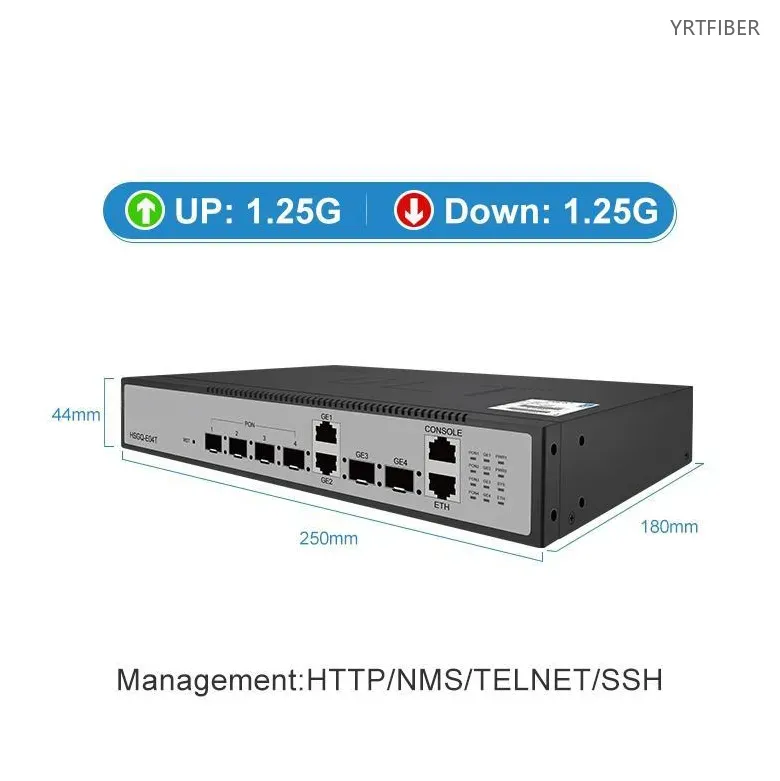 4-Port EPON OLT – Fiber Modem with WiFi 6 Router Integration