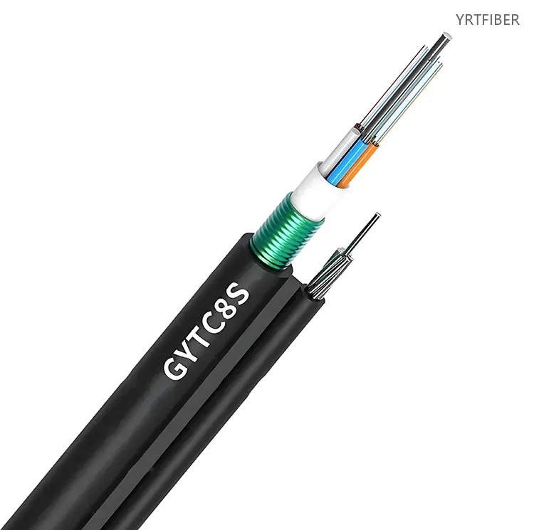 GYTC8S Self-Supporting Figure-8 Aerial Fiber Optic Cable – Steel Messenger, Stranded Loose Tube