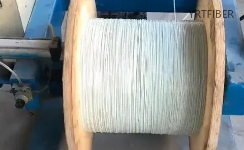 Cabo óptico encalhado, processo de fabricação de cabos