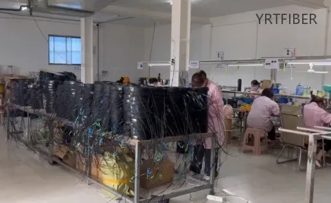 Fiber Optic Drop Cable Packaging and Inspection in Action