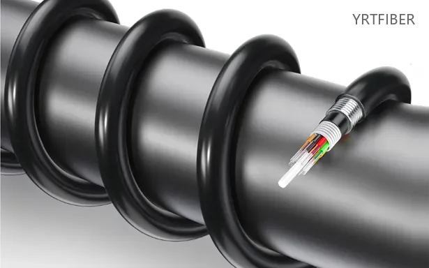 GYFTA53 Direct Burial Armored Fiber Optic Cable with FRP Strength Member(Image3)