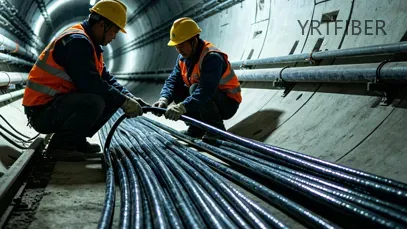 GYFTA53 Direct Burial Armored Fiber Optic Cable with FRP Strength Member(Image3)