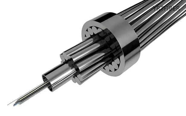 OPGW Fiber Cable with Aluminum-Covered Central Stainless Steel Tube – Power Grid(Image2)