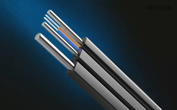 GJYXCH Self-Supporting FTTH Drop Cable – Steel Wire Strength Member, 1/2/4 Core, G652D/G657A(Image1)