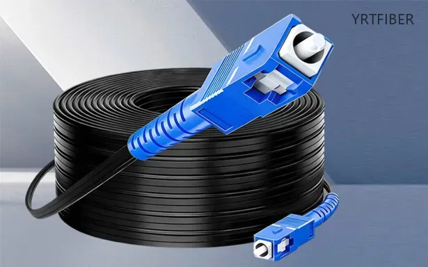 GJYXCH Self-Supporting FTTH Drop Cable – Steel Wire Strength Member, 1/2/4 Core, G652D/G657A(Image1)