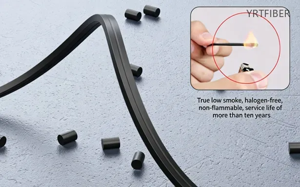 GJXH Bow-Type FTTH Drop Cable with 1 or 2 Core G652D/G657A single mode Fiber(Image3)