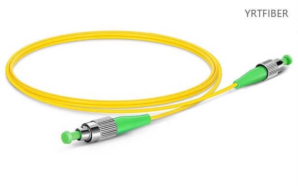 FC-FC APC Simplex Single-Mode Fiber Patch Cord – OS2, G.657.A1, OFNR(Image1)
